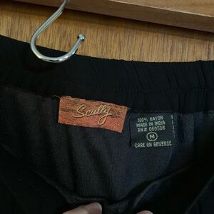 Scully Elegant Black Midi Skirt